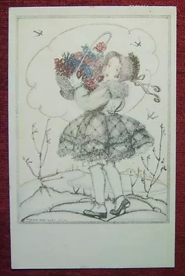 Artist Signed Postcard / Mela Koehler - Wien 11./ 1919 • $40