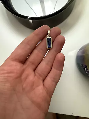 David Yurman Streamline Sapphire Amulet 17mm • $550