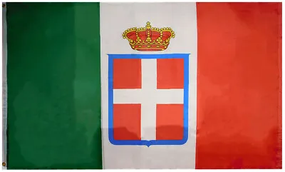 3x5 Kingdom Of Italy Italian Royal Crown Premium Quality Flag 3'x5' Banner 100D • $9.88