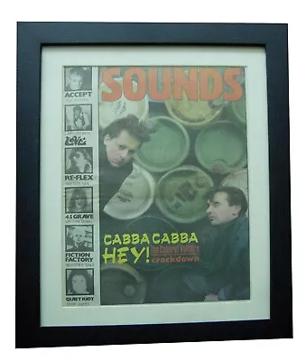 Cabaret Voltaire+rare Original 1984 Vintage Sounds+poster+ad+framed+world Ship • $86.97