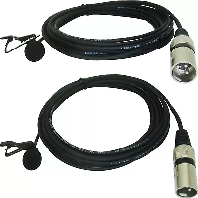 Phantom Power XLR Microphone Lavaliere Lapel For Mixer Amplifier & Video Camera • £34.99