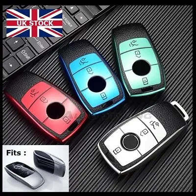 Leather Key Cover For Mercedes Benz Smart Key Fob 2 3 4 Button Remote Case TL71* • $8.64
