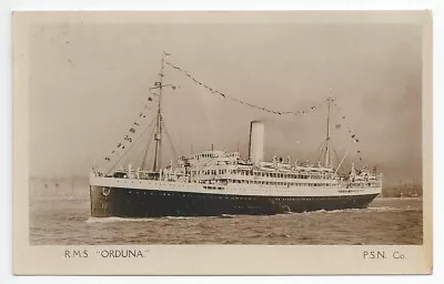 PSNC Pacific Line Pacific Steam Navigation Co ORDUNA Steam Ship RP PC • £15