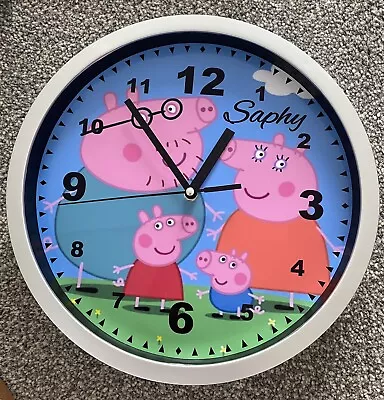 £15.99 • Buy Personalised Pepper Pig Wall Clock