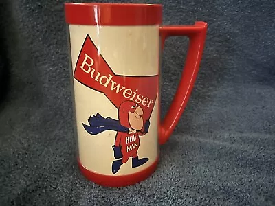 Vintage Budweiser Beer Bud Man Thermo-Serv Plastic Beer Mug Stein Budman • $13.43