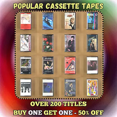 BUILD UR OWN LOT CASSETTE TAPES Rock Pop New Wave Synth Electronic 70s 80s 90s • $5