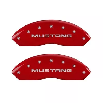 MGP Front/Rear Caliper Covers-Red Ford Mustang; 10095SMG1RD • $299