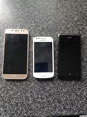  Job Lot Samsung Galaxy J5 (2017) Rose Gold Samsung Mini And Nokia Luma • £20