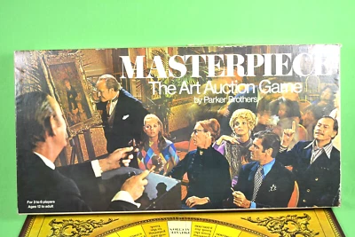 £40 • Buy Vintage MASTERPIECE - The Art Auction Game By Parker 1970 ~ Complete, Nice