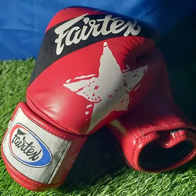 Fairtex Muay Thai Kick Boxing Mma Gloves Bgv1 Nation Prints Red Sparring Star • $59.99