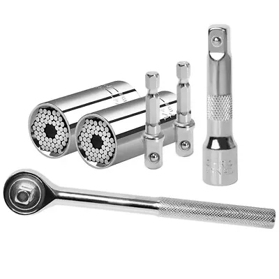 Universal Socket Wrench Magical Grip Alligator Multi Tool With Drill Adapter • $13.99