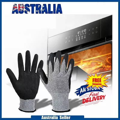 Pair Heat Proof Resistant Oven BBQ Gloves Cooking Nylon Mitt Kitchen Supplies AU • $13.68