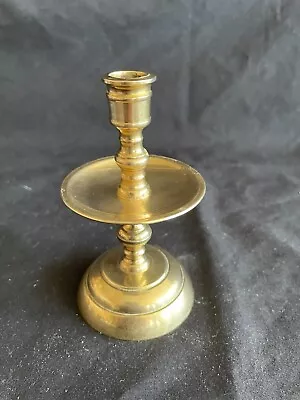 Vintage Polished Brass Taper Holder 3.5  • $9