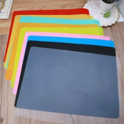 £5.20 • Buy Nonstick Nonslip Silicone Sheet Heat-Resistant Mat Muiltcolor Large Silicone Mat