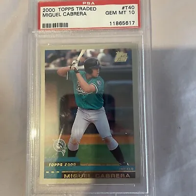 2000 Topps Traded - #T40 Miguel Cabrera (RC) • $400