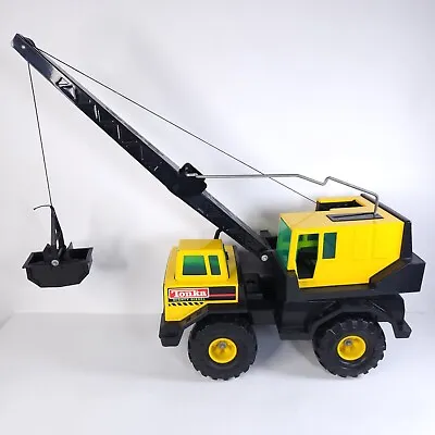 TONKA Mighty Diesel Steel XMB-975 Large CRANE Clam Bucket Truck 1990's • $49