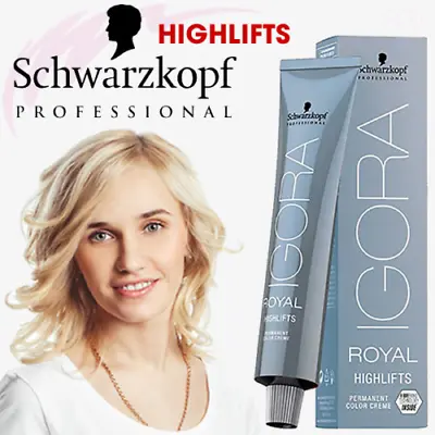 Schwarzkopf Professional IGORA Royal HIGH LIFTS Permanent Color Dye Creme 60ml • £8.47