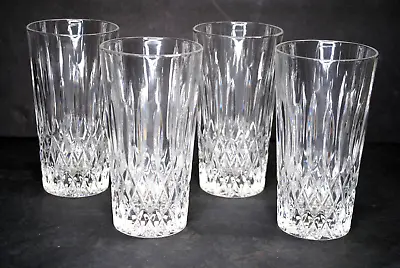 Set Of (4) Mikasa  Old Dublin  Pattern Crystal Highball Glasses • $50