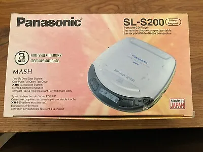 Boxed Panasonic SL-S200 Anti-Shock Memory Mash XBS Portable CD Player • £45