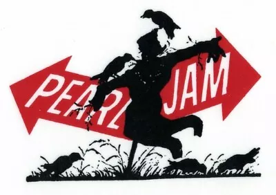 Vintage Pearl Jam/eddie Vedder Scarecrow Fan Club Promo Vinyl Sticker Decal • $34.17
