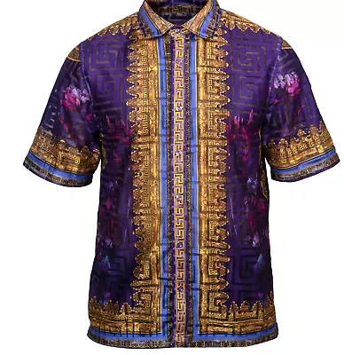 Prestige LACE-300 Short Sleeve Lace Shirt Purple • $104