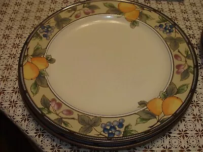 2 Mikasa Intaglio Garden Harvest 11  Dinner Plates • $9.99