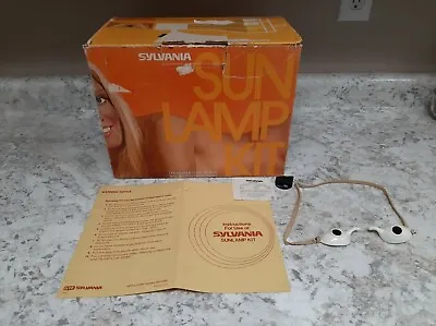 Vintage Sylvania Sun Tan Tanning Lamp Bulb Kit EMPTY BOX ONLY W/ Instructions • $5.99