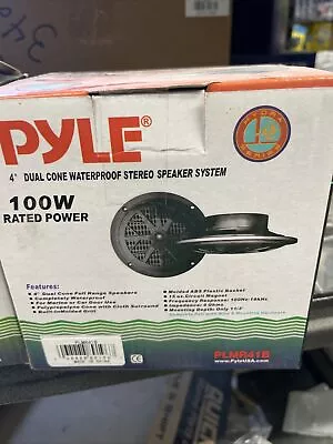 Pyle PLMR41B 4  Dual Cone Waterproof Boat Stereo Speaker System • $17