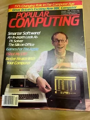 Popular Computing Oct 1982 Apple Computer Cover • £16.06