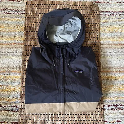 Patagonia Torrentshell H2No Waterproof Rain Shell Jacket Forge Grey Tan Men’s XL • $114.95