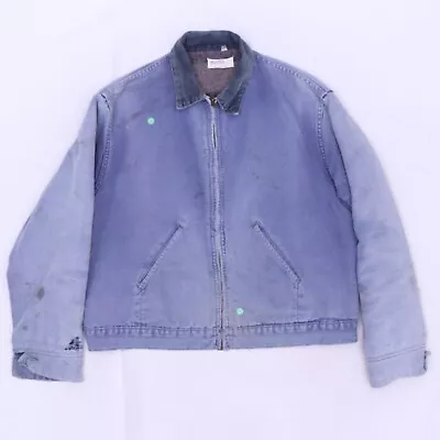 C4930 VTG Montgomery Ward Men's Blanket Lined Denim Chore Jacket • $39