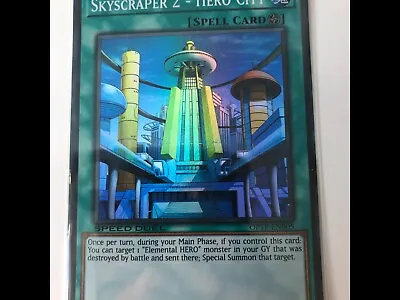 YuGiOh! Speed Duel Skyscraper 2-Hero City OPTP-EN005  Super Rare Limited Edition • £10.90