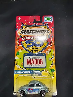 Matchbox Across America 50th Birthday Series Massachusetts 62 Volkswagen Beetle • $3.95