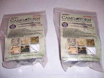 2 Rolls McNett Camo Form Wrap ACU Army Digital Self Cling Tape Camoform 144 • $17.75