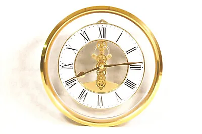 Verichron Skeletonized Roman Dial Wall Clock 9  Round Harris & Mallow Quartz • $136.50