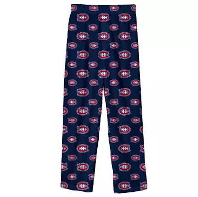 Montreal Canadiens Toddler Printed All Over Logo Navy Pyjama Pants Multiple Size • $23.54