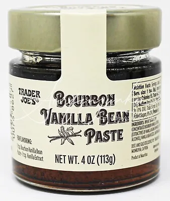 Trader Joe's Bourbon Vanilla Bean Paste Extract 4oz 1pc Lot Exp 8/3/26 Sealed • $16.09