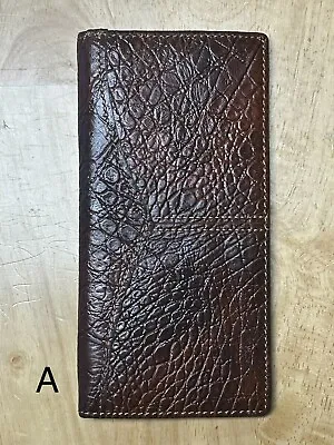 TNA 102BR (A) Brown Alligator Print Tall Western Wallet • $22