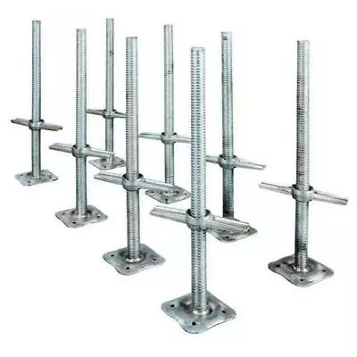 Scaffolding 24In Leveling Jack Steel Plate Base Adjustable Screw 8Pack MetalTech • $189