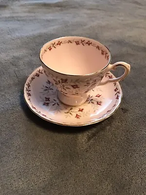 Vintage Tuscan Charmaine Fine English Bone China Tea Cup With Saucer Pale Pink • $28