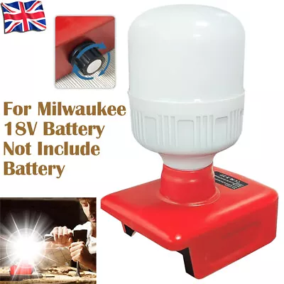 Wireless Work Light 12W 1300LM Battery Lamp For Milwaukee 18V Outdoor Camping UK • £15.99