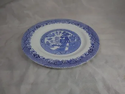 Barratts Staffordshire Blue And White Willow Pattern Dinner Plate • £7.95