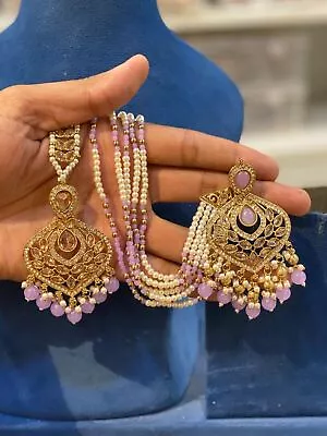 Indian Kundan Gold Plated Traditional All Color Available Last Left Jewelry Setg • $99.62