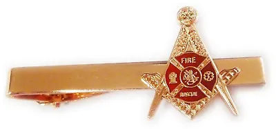Fire Fighter Fireman Paramedic Rescue Masonic Freemason Work Suit Tie Bar Clip • $13.99