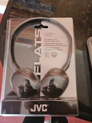 JVC FLATS Over-the-Ear Headphones Black New • $18