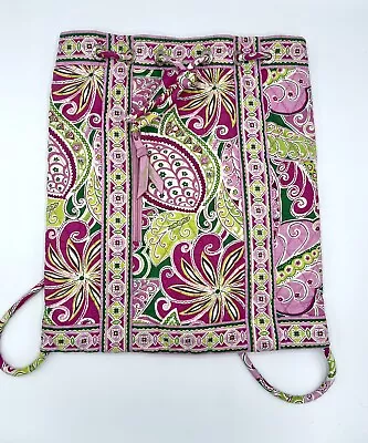 Vera Bradley BACKSACK Backpack Purse PINWHEEL PINK Handbag Shoulder Bag EC • $19.99