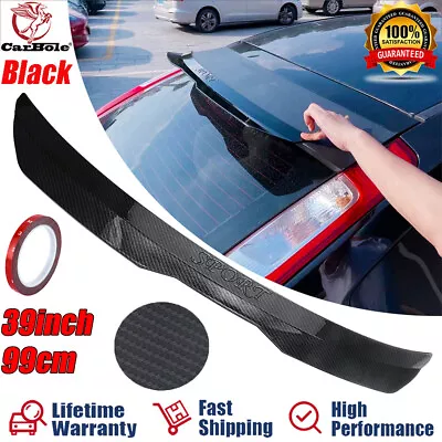 Universal Rear Trunk Spoiler Racing Tail Wing For Hatchback Carbon Fiber 39  • $39.99