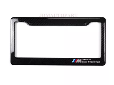 Real Carbon Fiber License Plate Frame Tag Cover For BMW Cars Universal Model • $29.99