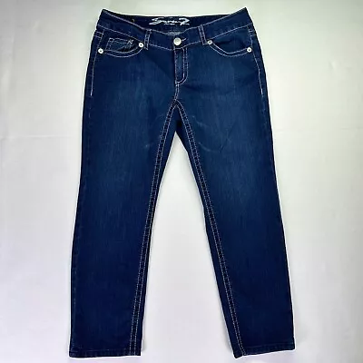 Seven 7 For All Mankind Jeans Womens Sz 16 - 37x28 Luxe Slim Straight Dark Wash • $22.95