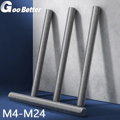 £2.36 • Buy M4 M5 M6 M8 M10 M12 M14 M16 - M24 Left Hand Threaded Bar Rod Studding Allthread